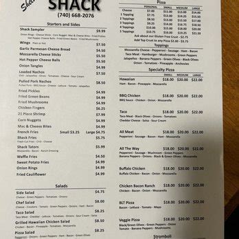 shellis shack menu|shelli's shack bladensburg ohio.